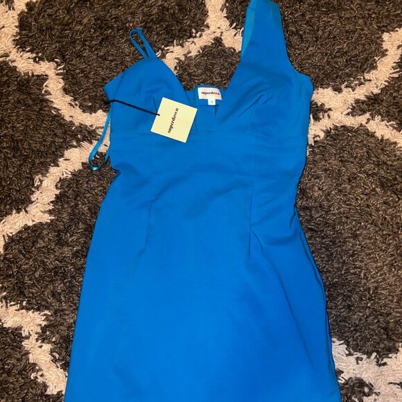 Superdown Blue Mini Dress - Picture 4 of 4